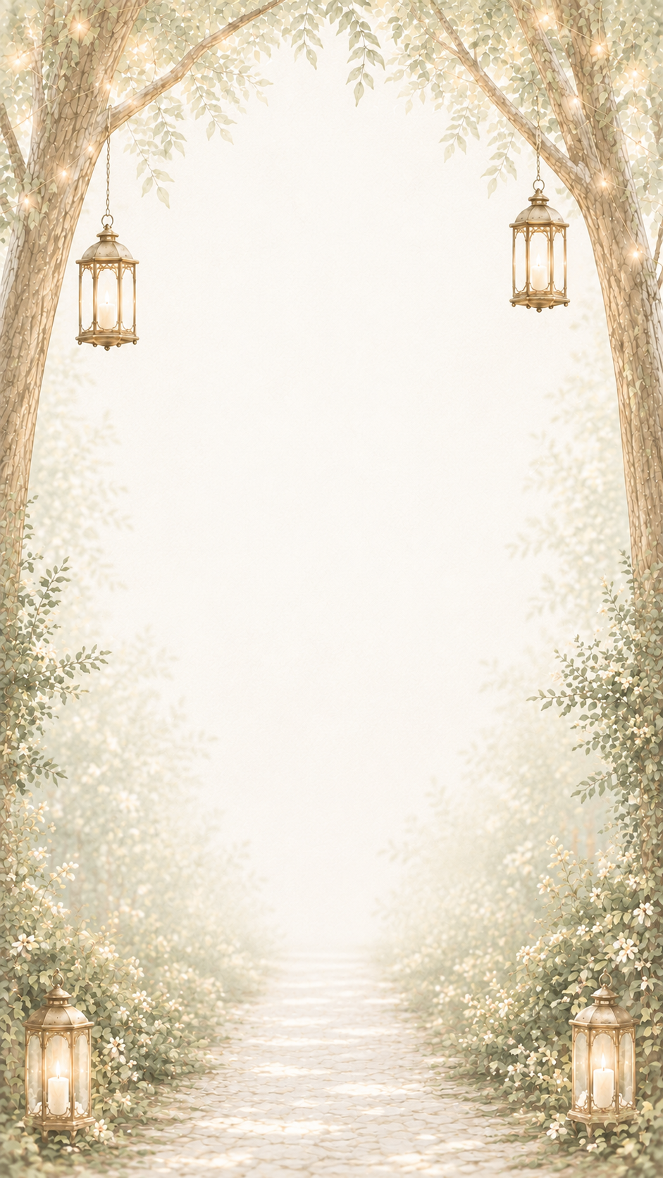 Floral garden backdrop