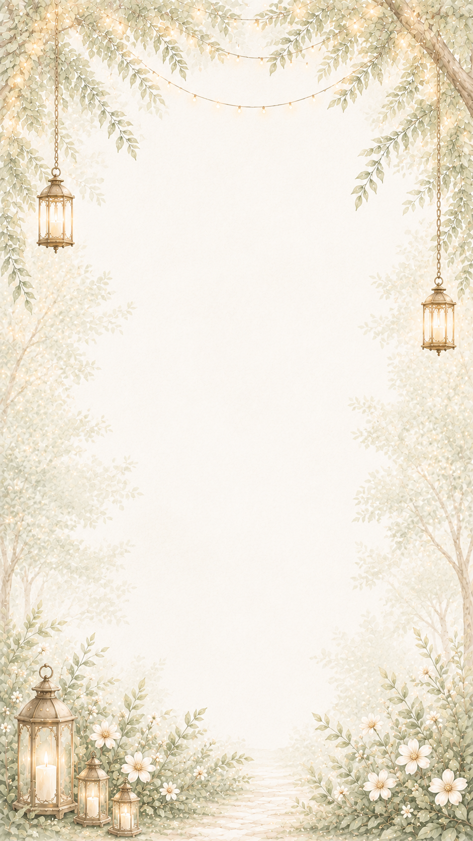 Floral garden backdrop